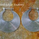 Sterling Silver Hoop Earrings SE-249-KA