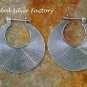 Sterling Silver Hoop Earrings SE-249-KA