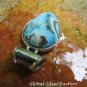 Sterling Silver and Blue Druzy Pendant SP-794-KA