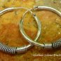 Bali Style Sterling Silver 30-mm Endless Hoop Earrings SE-255-KA