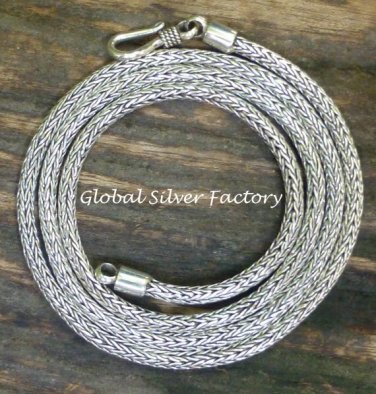 Sterling Silver Dragon Bone Chain 50cm SCC-173-KT