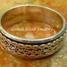 Sterling Silver Unisex Spinner Ring SR-208-KA