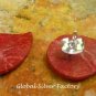 Red Coral Dragonfly Earrings in Sterling Silver ER-785-KT