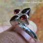 Sterling Silver and Garnet Gemstone Ring RI-607-KA