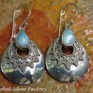Sterling Silver and Larimar Earrings ER-787-NY