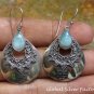 Sterling Silver and Larimar Earrings ER-787-NY