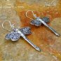 Sterling Silver Dragonfly Earrings SE-254-KT