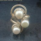 One Only Sz 8 Sterling Silver & Pearl Gemstone Ring RI-474-KT