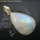 Silver and Rainbow Moonstone Pendant SP-744-PT