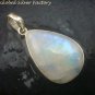 Silver and Rainbow Moonstone Pendant SP-744-PT