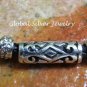 Silver and Woven Leather Necklace SCC-182-KA