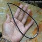 Silver and Woven Leather Necklace SCC-182-KA