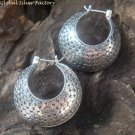 Large 35MM Sterling Silver Hoop Earrings SE-241-KT