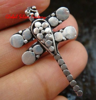 Petite 925 Silver Dragonfly Brooch BC-170-KA