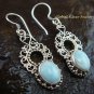 925 Silver Bali Design Larimar Earrings ER-570-NY