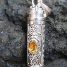 Sterling Silver Citrine Perfume Pendant PP-200-KT