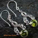 Sterling Silver Peridot Earrings ER-584-PS