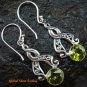 Sterling Silver Peridot Earrings ER-584-PS