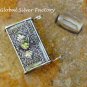 Silver and Peridot Prayer Box Locket Pendant LP-236-KA