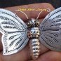 Sterling Silver Butterfly Engraved Pin Pendant BC-168-KT