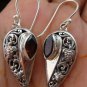 925 Sterling Silver Bali Garnet Designer Earrings ER-588-KT
