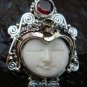 Silver & Mixed Gem Goddess Pendant GDP-1036-PS