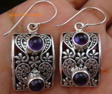 Delicate Amethyst Sterling Silver Earrings ER-590-KT