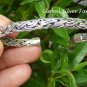Sterling Silver 5mm Braided Design Cuff Bangle Bracelet SBB-430-KA