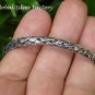 Sterling Silver 5mm Braided Design Cuff Bangle Bracelet SBB-430-KA