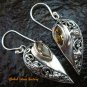 925 Sterling Silver Bali Citrine Designer Earrings ER-589-KT