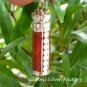 Sterling Silver Red Coral Cremation, Perfume Pendant PP-163-KT