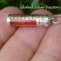 Sterling Silver Red Coral Cremation, Perfume Pendant PP-163-KT