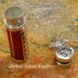 Sterling Silver Red Coral Cremation, Perfume Pendant PP-163-KT