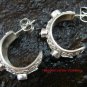 Gorgeous 925 Silver Bali Design Garnet Earrings ER-595-NY