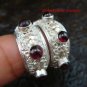 Gorgeous 925 Silver Bali Design Garnet Earrings ER-595-NY