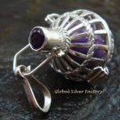 18mm Harmony Ball Pendant With Amethyst HB-332-KT