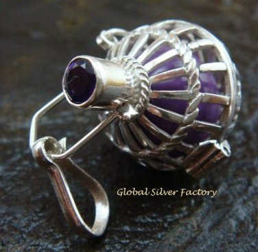 18mm Harmony Ball Pendant With Amethyst HB-332-KT