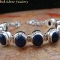 Nine Lapis Lazuli Adjustable Tennis Bracelet in 925 Silver SBB-419-KT