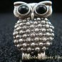 Sterling Silver Owl with Black Onyx Ring  RI-445-PS