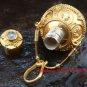 Sterling Silver & 22kt Gold Plated Cremation/Perfume Pendant w/Gem GPP-105-KT