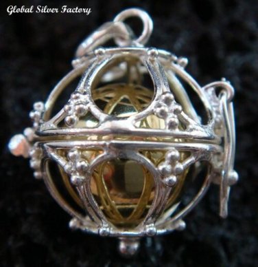Silver Cage Harmony Chime Ball Pendant HB-310-KT