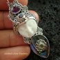 925 Silver Paua Shell & Mix Gems Goddess Pendant GDP-1004-PS