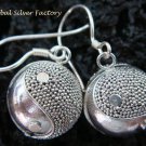 925 Silver & Ying Yang Chime Ball Earrings CBE-138-KT