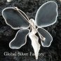 925 Silver Paua Shel Angel Brooch Pendant BC-122-KT