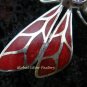 925 Silver Amethyst & Red Coral Dragonfly Pendant BC-133-KT