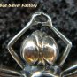 Silver Shell Amethyst Dragonfly Pendant Brooch BC-110-PS