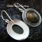 Labradorite Earrings w Braided Sterling Silver Design ER-665-KT