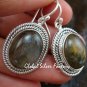 Labradorite Earrings w Braided Sterling Silver Design ER-665-KT