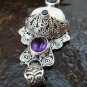 Silver & Amethyst Goddess Pendant GDP-1053-PS