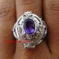 925 Silver Amethyst Poison Ring LR-605-KT
